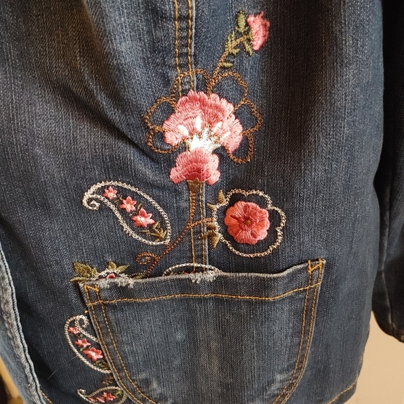 Gloria Vanderbilt Jean Jacket 2X - Picture 6 of 7